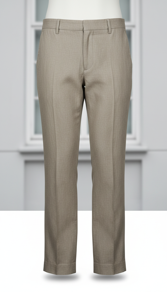 Sand Taupe Linen Trousers
