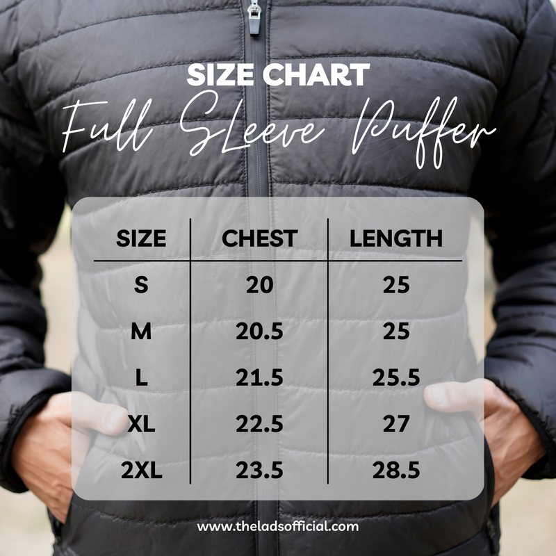 Full Sleeves Puffer Jacket by The Lads