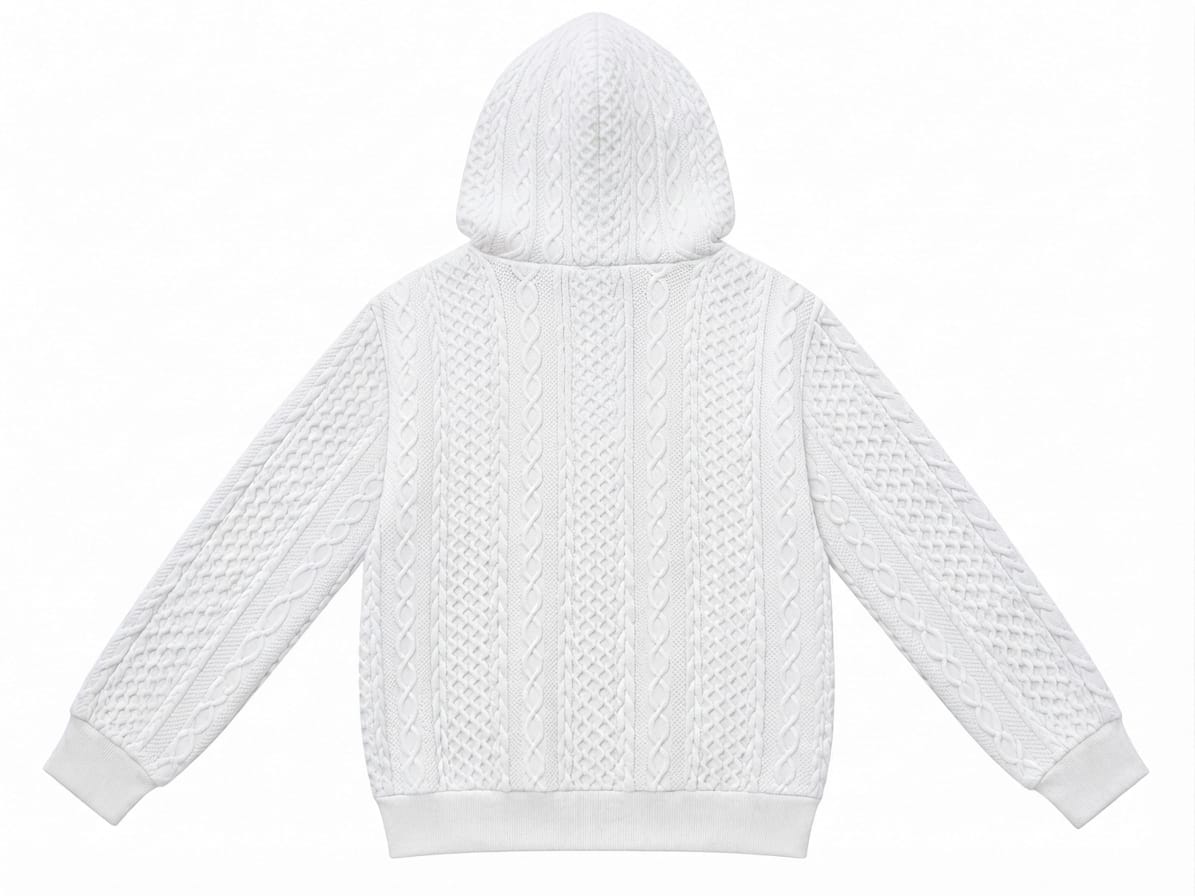White Heavyweight Pullover Hoodie
