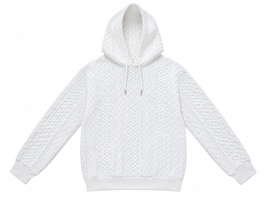 White Heavyweight Pullover Hoodie