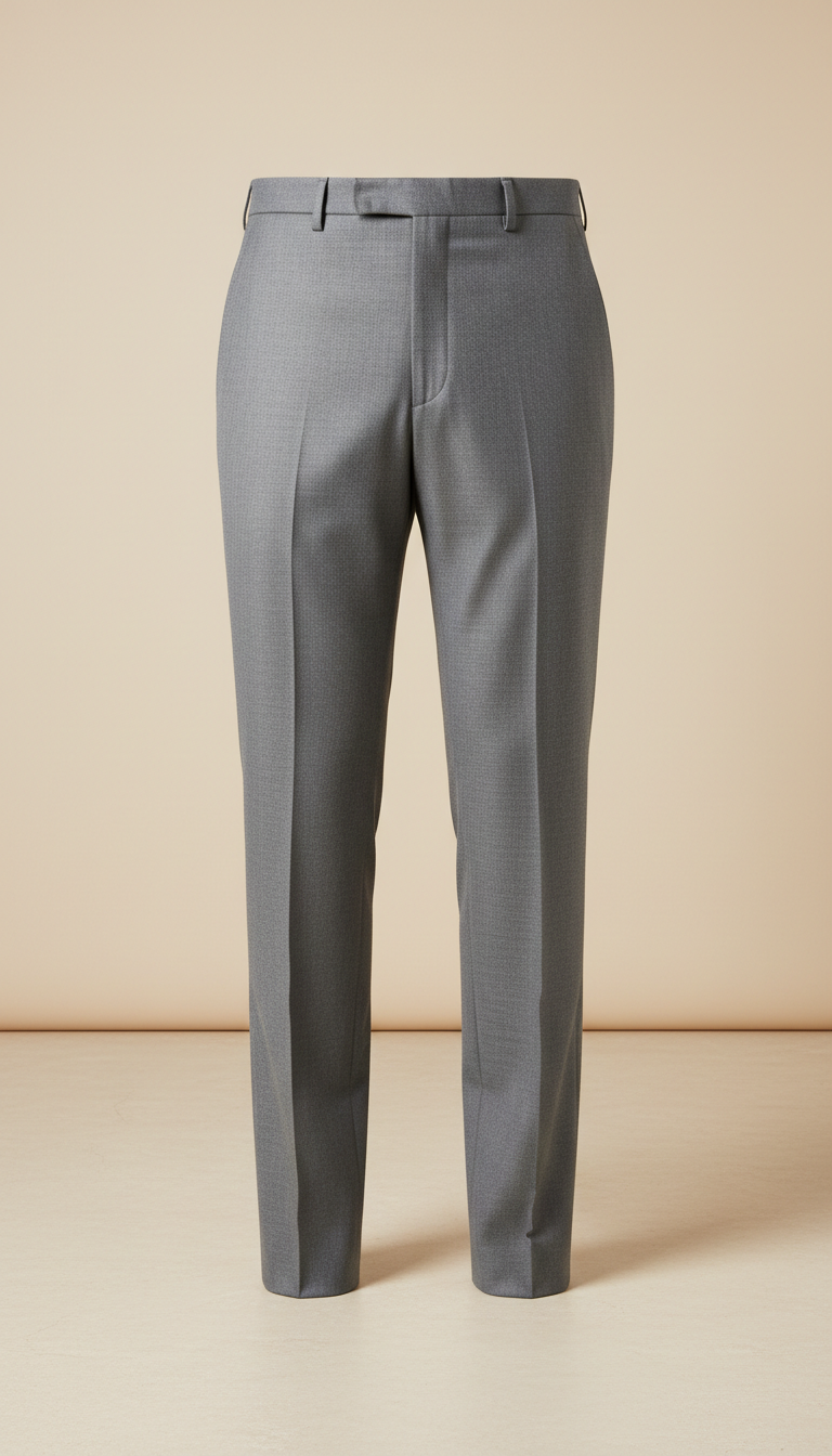 Pantalon tailleur gris ombre